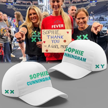 15. White Hoodie Sophie Cunningham - Indiana Fever - Thank You Sophie For Speaking Up For Girls Hoodie