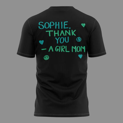 21. Limited Edition Sophie Cunningham - Indiana Fever - Thank You Sophie For Speaking Up For Girls T-Shirt