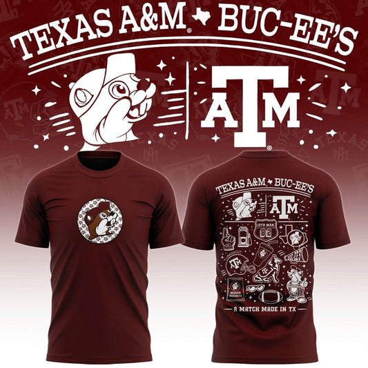 Limited edition Texas A&M and Buc-ee's T-shirts