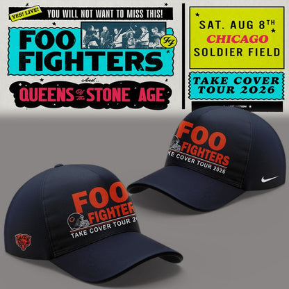 02.20. Exclusive Foo Fighters x Chicago Bears - Take Cover Tour 2026 Hoodie