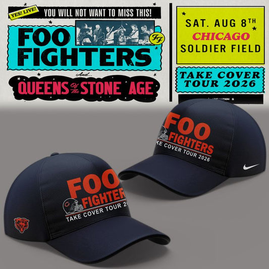 01.08. Cap Foo Fighters x Chicago Bears - Take Cover Tour 2026 Cap
