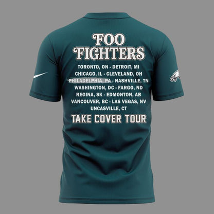 01. Newest Shirt Foo Fighters x Philadelphia Eagles - Take Cover Tour 2026 T-Shirt