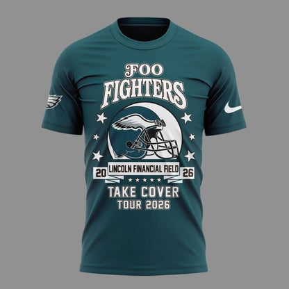 Newest Shirt Foo Fighters x Philadelphia Eagles - Take Cover Tour 2026 T-Shirt