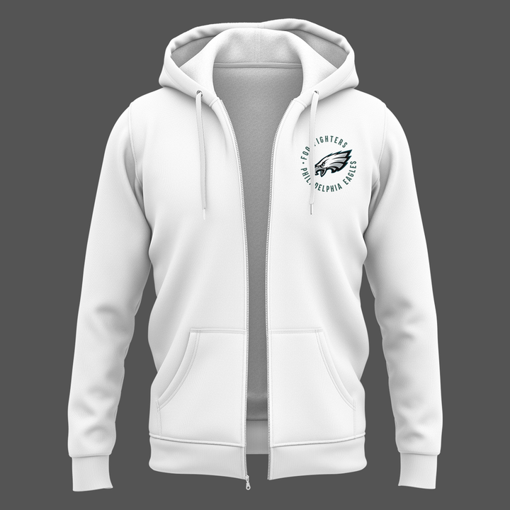 Exclusive Version Foo Fighters x Philadelphia Eagles ZipHoodie