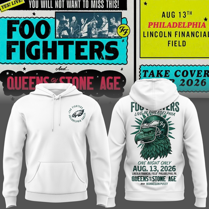 Exclusive Version Foo Fighters x Philadelphia Eagles Hoodie