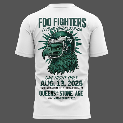 Exclusive Version Foo Fighters x Philadelphia Eagles T-Shirt