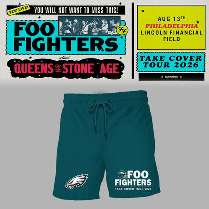 02.20. Limited Edition Foo Fighters x Philadelphia Eagles - Take Cover Tour 2026 T-Shirt