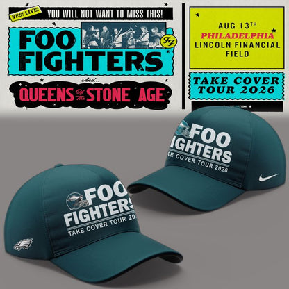 02.20. Limited Edition Foo Fighters x Philadelphia Eagles - Take Cover Tour 2026 T-Shirt