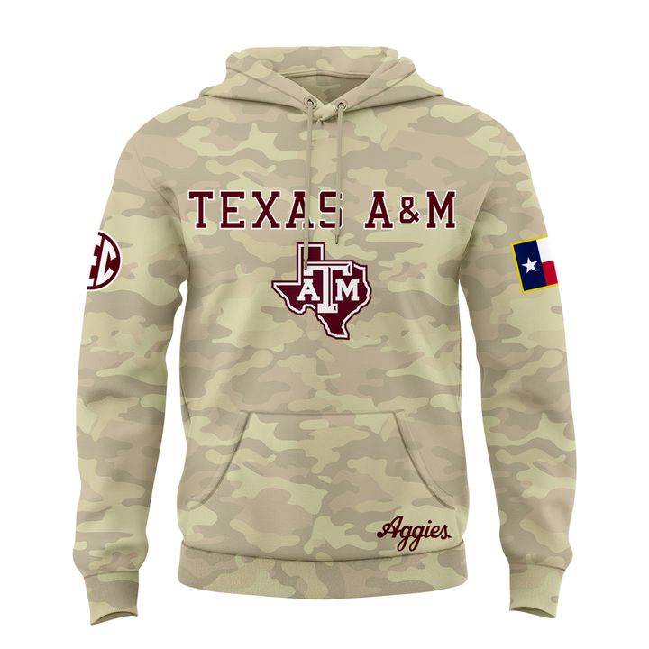 Texas A&amp;M Aggies Honor &amp; Support Camo Hoodie