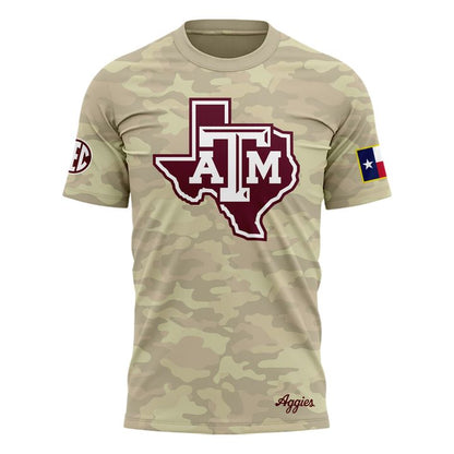 2. Texas A&amp;M Aggies Honor &amp; Support Camo T-Shirt
