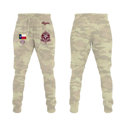 Texas A&amp;M Aggies Honor &amp; Support Camo Hoodie