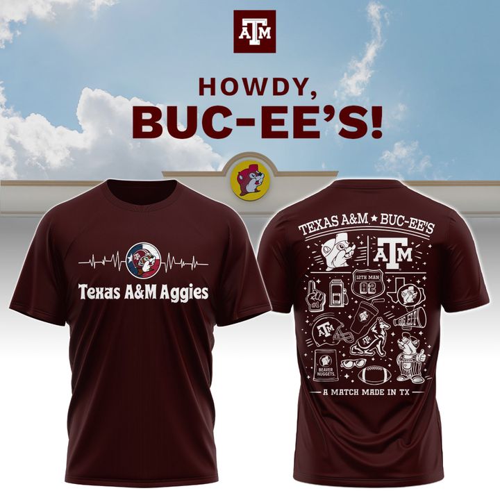 1. Texas A&amp;M x Buc-ee’s Howdy T-Shirt