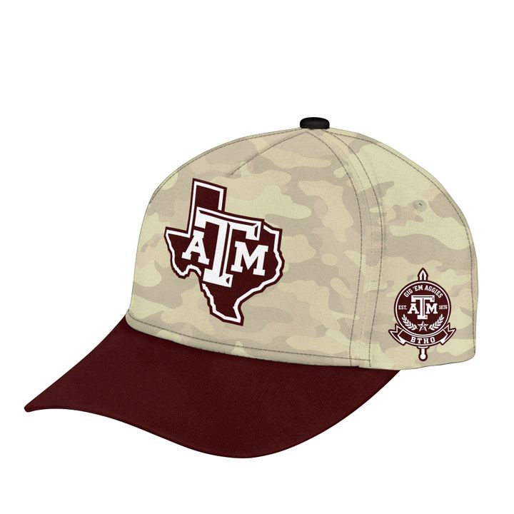 3. Texas A&amp;M Aggies Honor &amp; Support Camo Long Tee