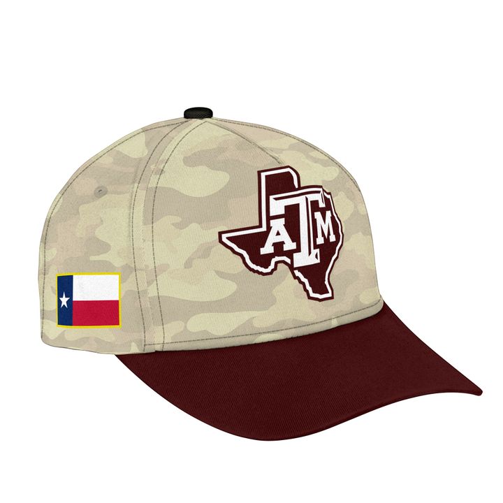 3. Texas A&amp;M Aggies Honor &amp; Support Camo Long Tee