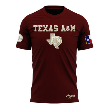 Texas A&amp;M Aggies Honor &amp; Support Camo Logo T-Shirt