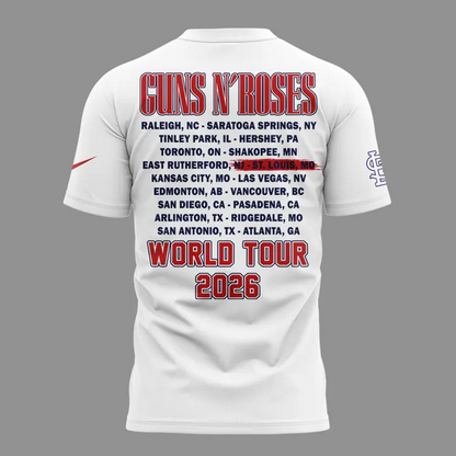 Guns N' Roses x St. Louis Cardinals - World Tour 2026 T-Shirt