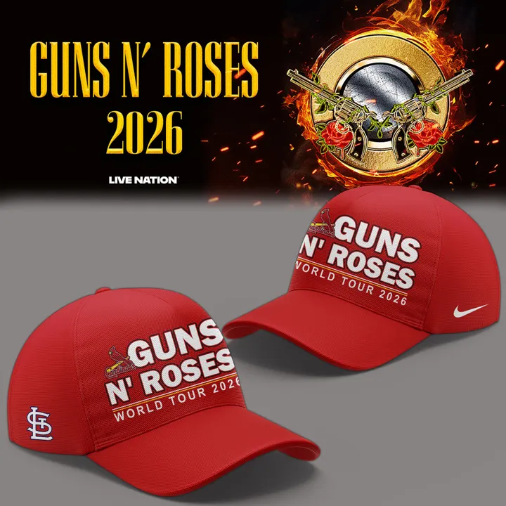 Guns N' Roses x St. Louis Cardinals - World Tour 2026 T-Shirt