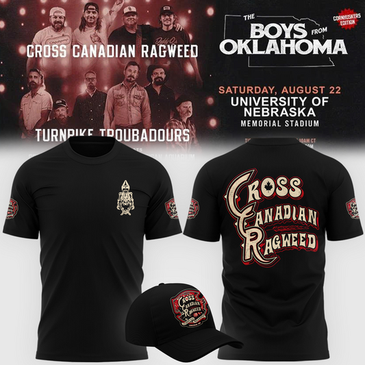 01.Cross Canadian Ragweed x Nebraska 2026 T-shirt