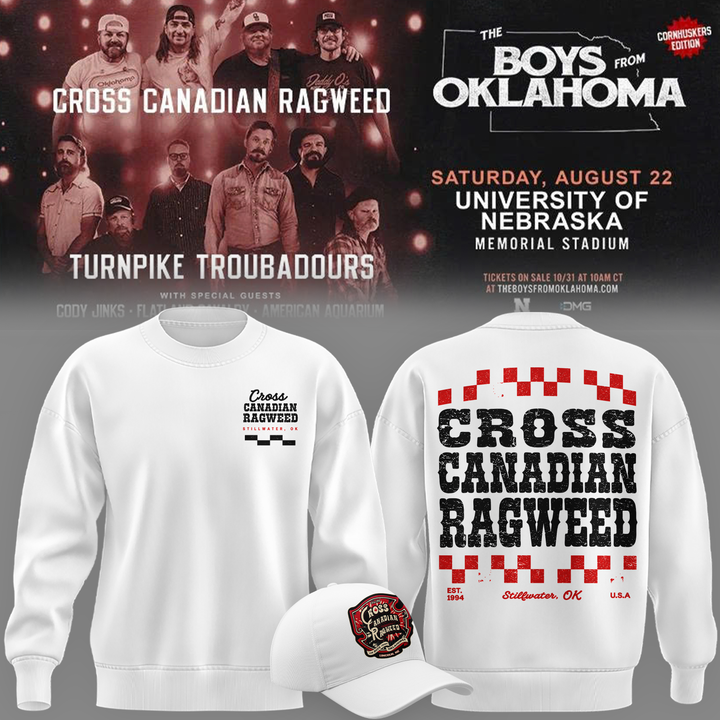 01.Cross Canadian Ragweed x Nebraska 2026  Sweatshirt