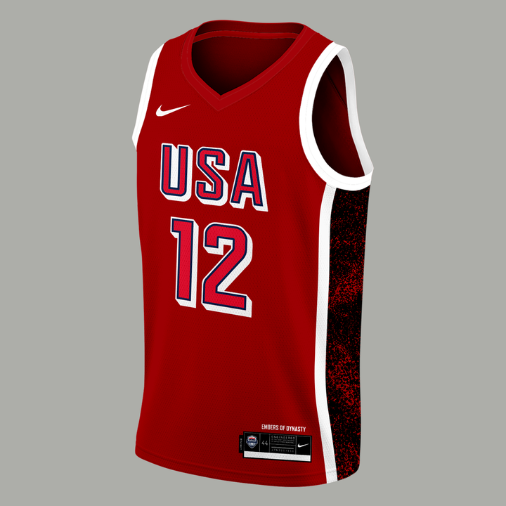 Caitlin Clark 12 USA Basketball Jersey 2026 -Signature