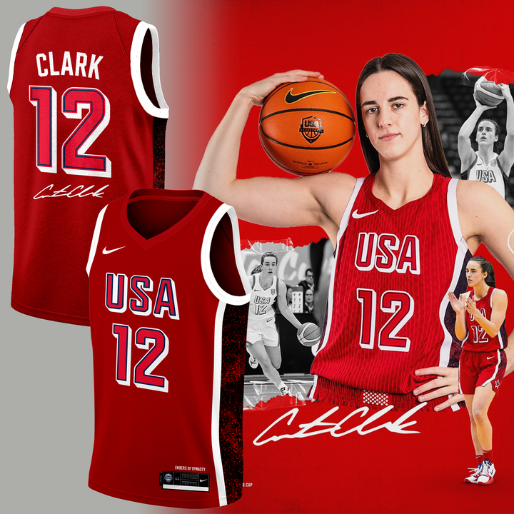 Caitlin Clark 12 USA Basketball Jersey 2026 -Signature