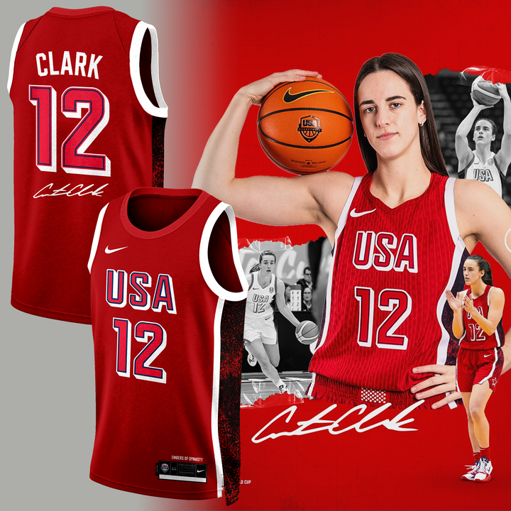 01.Caitlin Clark 12 USA Basketball Jersey 2026 -Signature