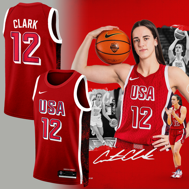 Caitlin Clark 12 USA Basketball Jersey 2026