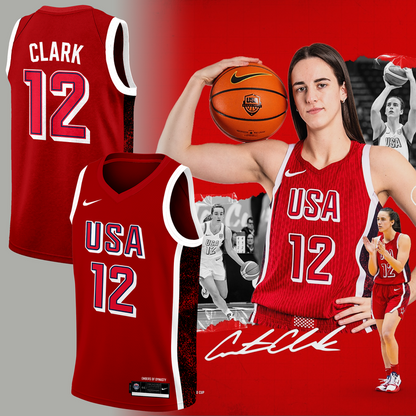 01.Caitlin Clark 12 USA Basketball Jersey 2026