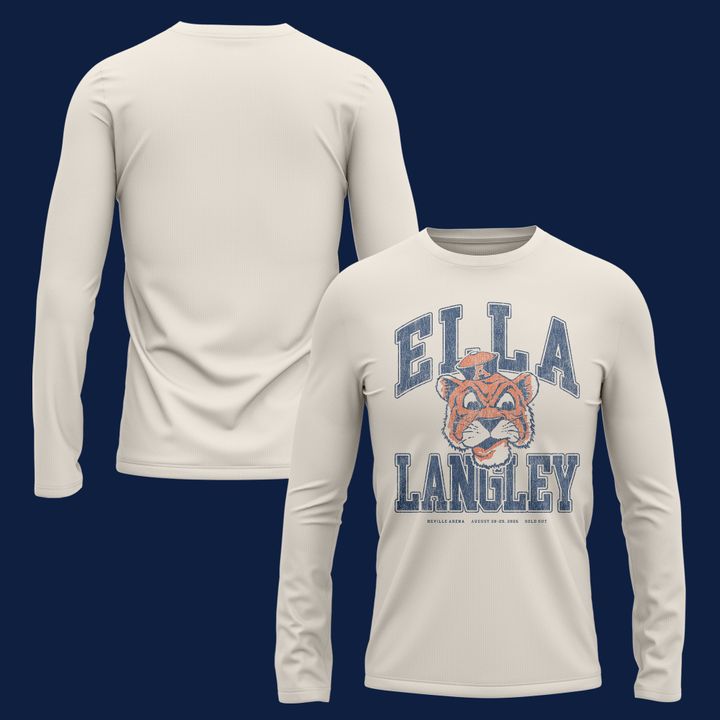 2. Auburn Tigers x Ella Langley – The Dandelion Tour 2026 Neville Arena Long Tee