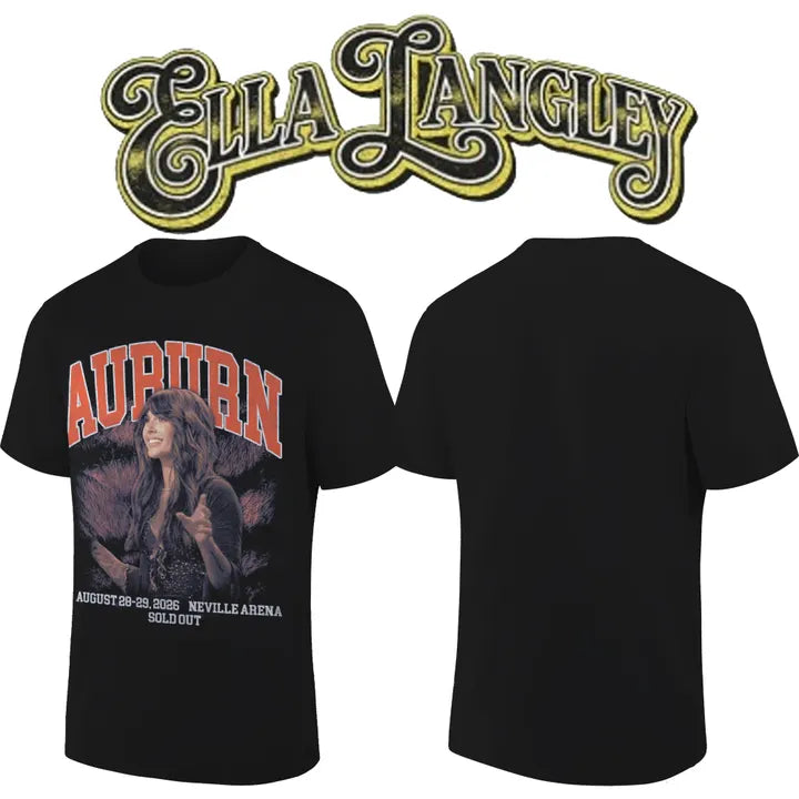 4. Auburn Tigers x Ella Langley – The Dandelion Tour 2026 Neville Arena Tee