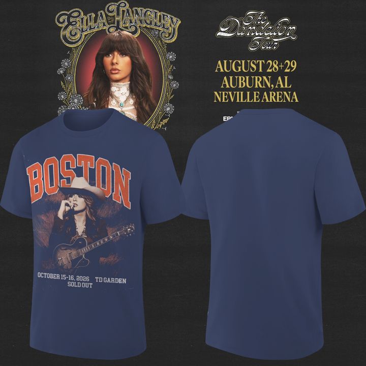8. Auburn Tigers x Ella Langley – The Dandelion Tour 2026 Neville Arena Tee