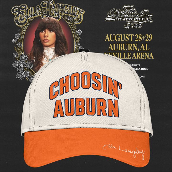 3. Auburn Tigers x Ella Langley – The Dandelion Tour 2026 Neville Arena Cap