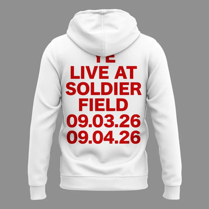 YE LIVE AT SOLDIER FIELD HOODIE (WHITE)-2026 Ye Live Concert Tour