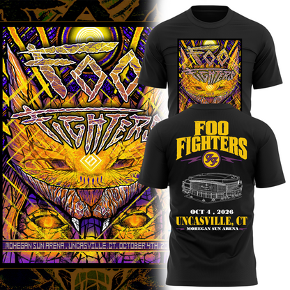 Foo Fighters Mohegan Sun Arena Uncasville CT 2026 Limited Edition T-Shirt
