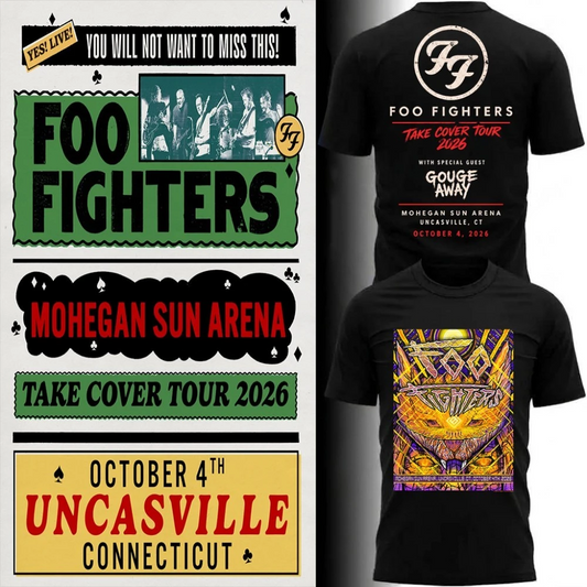 Foo Fighters Mohegan Sun Arena Uncasville CT 2026 Limited Edition T-Shirt_003