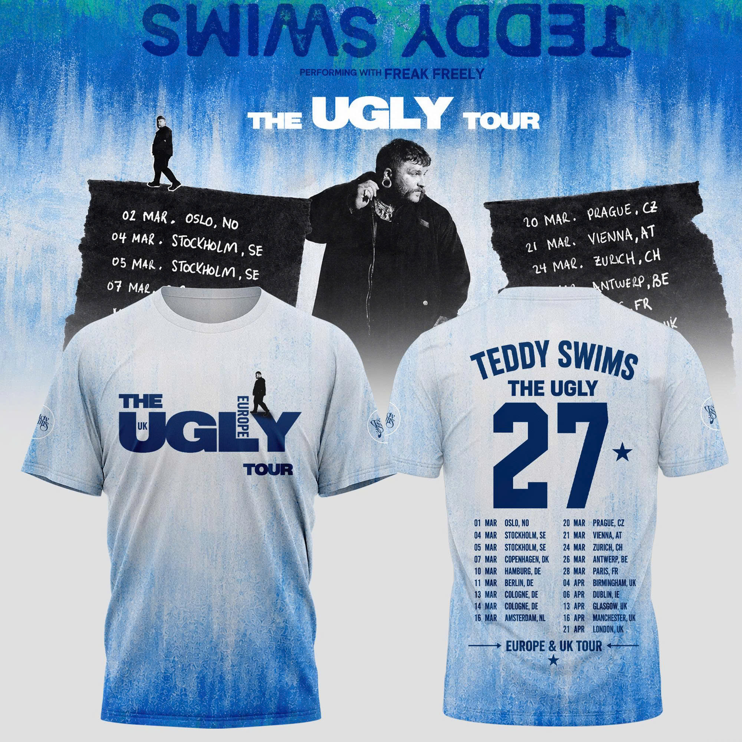 .The Ugly Tour Europe &amp; UK '27 T-Shirt