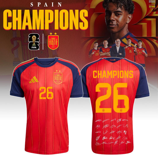 .Spain Jersey Champions World Cup 2026 Edition Limited