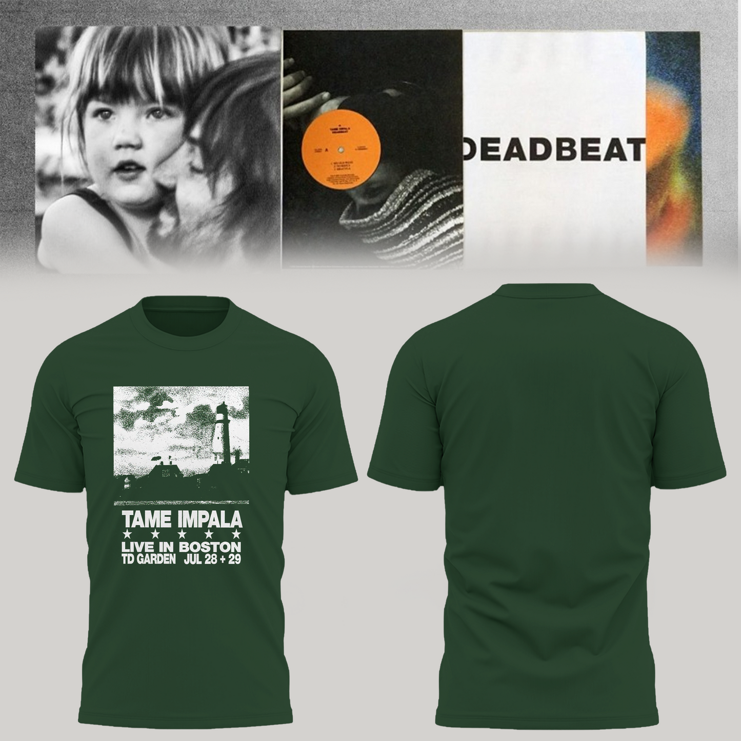 Tame Impala Deadbeat Tour AT TD Garden, Boston, MA  Tshirt