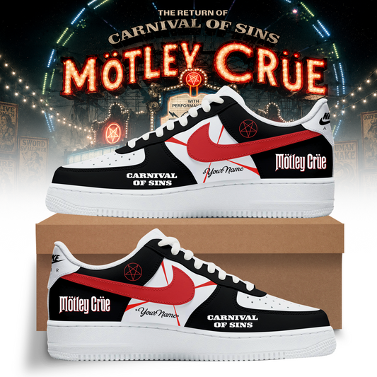 Carnival of Sins Tour 2026 Premium 3D Air Force Shoes - Personalized Custom Sneaker