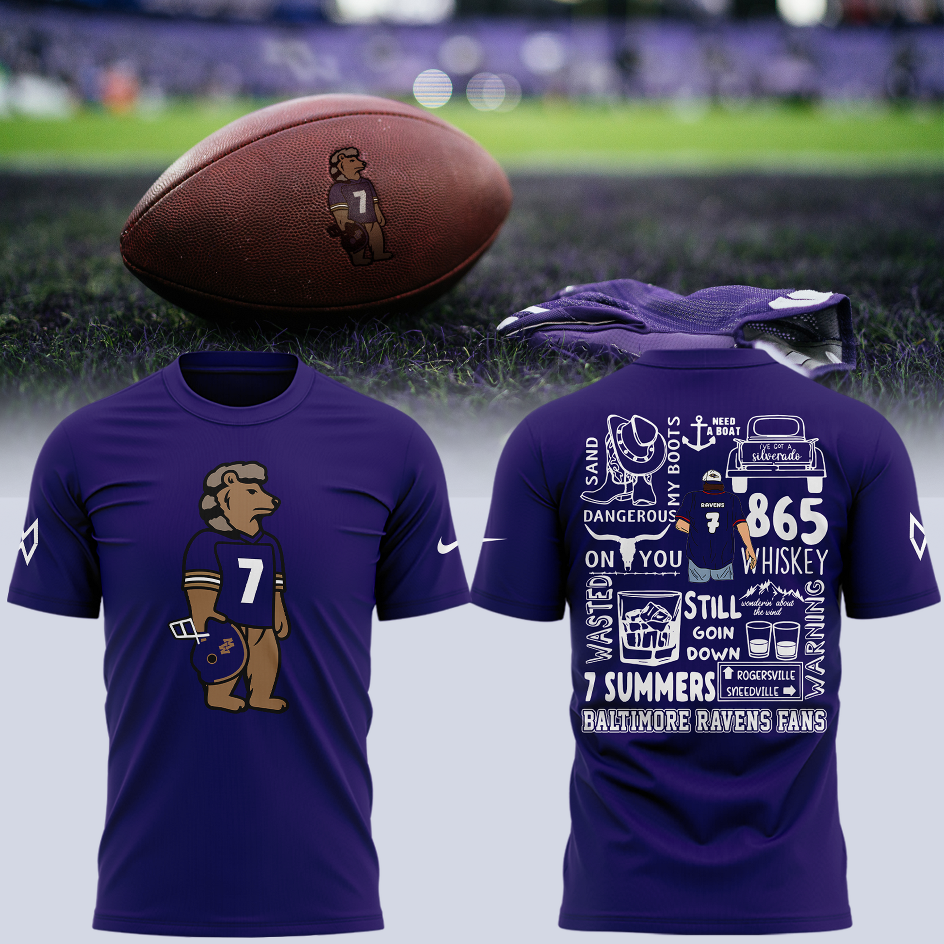 Limited Edition Baltimore Ravens x MW  Tshirt