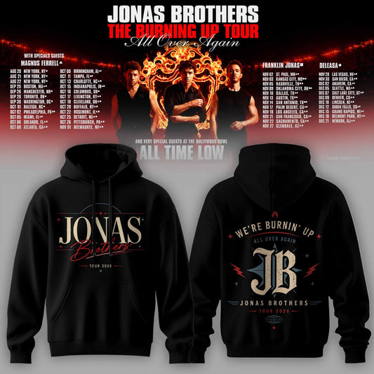 .Jns Bros The Burning Up Tour All Over Again 3D All-Over Print Hoodie V8