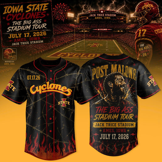 Post Malone Iowa State Cyclones Tour T-Shirt